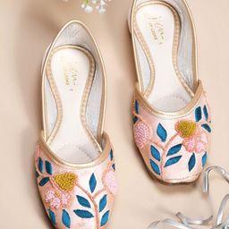 JM Looks Women Ethnic Embllished Mojari-picture-49