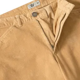 The Souled Store Beige Cotton Slim fit Cotton Casual Trousers image 3