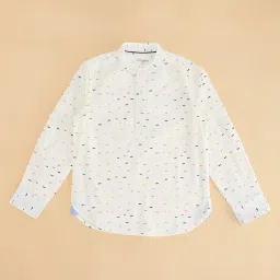 Pantaloons Junior Kids White Cotton Shirt image 3