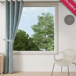Ddecor Live Beautiful Blue Polyester 5 ft Window Curtain-picture-32