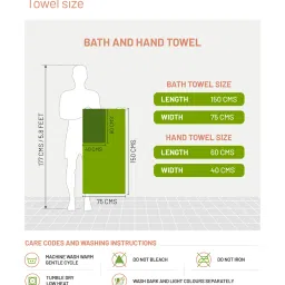 Ddecor Live Beautiful Multicolor 500 GSM Bath Towels & Hand towels - Set of 4 image 4