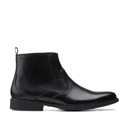 Clarks Men's Whiddon Zip Black Casual Boots-picture-10