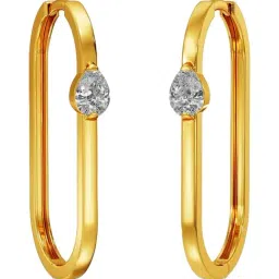 Joyalukkas 22k Yellow Gold Stylish Capsule Hoop Earrings for Women-picture-21