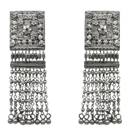 Teejh Shona Silver Oxidised Jewellery Set image 4