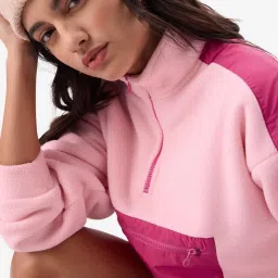 The Souled Store Pink Loose Sweatshirts & Hoodies image 3