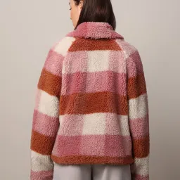 Only Pink & Brown Checks Jacket image 3