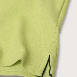 Blue Giraffe Kids Green Regular Fit Polo T-Shirt image 4