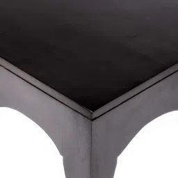 Ikiriya Lyon Solid Dark Brown Wood Coffee Table image 3