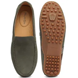 Ruosh Men's Green Casual Loafers image 4