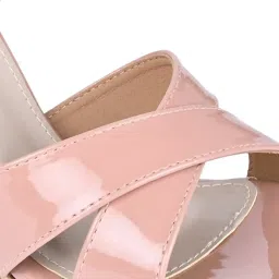 Rocia by Regal Women's Nude Ankle Strap Sandals image 4