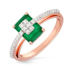 Malabar Gold and Diamonds 18k Rose Gold Diamond Cocktail Ring for Women-picture-12