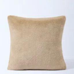Westside Home Beige Fleece Cushion Cover-image-53