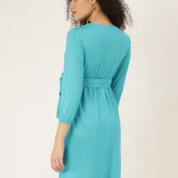 BRINNS Turquoise Mini Wrap Dress image 2