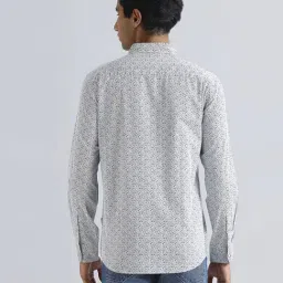 Pepe Jeans White Cotton Regular Fit Printed Shirt image 2