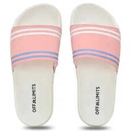 OFF LIMITS Women's Pink, White & purple Slides image 4