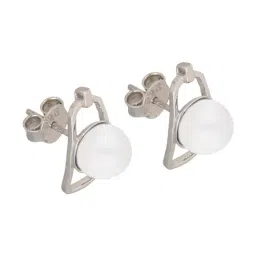 Sri Jagdamba Pearls 925 Silver Winsome Stud Earrings image 4