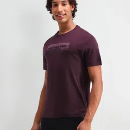 U.S. Polo Assn. Denim Co. Purple Cotton Slim Fit Logo Printed T-Shirt image 3