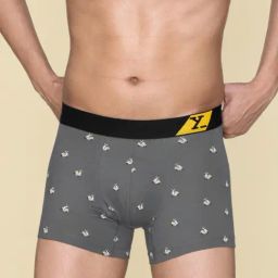 XYXX Vespa Grey Cotton Regular Fit Printed Trunks-picture-47