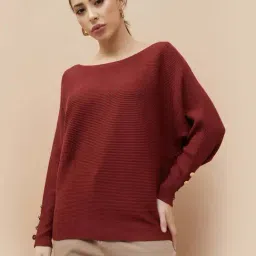 Code By Lifestyle Brown Regular Fit Sweater-image-67