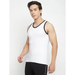 La Intimo White Fancy Comfort Vest image 3