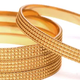 YouBella Gold Plated Traditional Bangle Set image 3