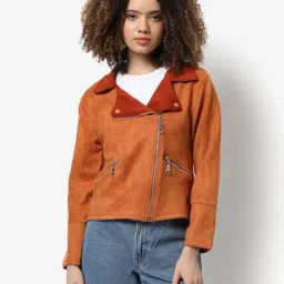 Campus Sutra Brown Regular Fit Jacket-picture-48