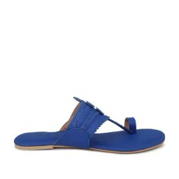 Inc.5 Women's Blue Kolhapuri Sandals-picture-34