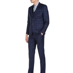 AD by Arvind Blue Notch Lapel 3 - Piece Suit image 3