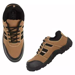 Elecant Steel Toe Lace-Up Safety Shoes Mid Ankle Size UK 11 Brown & Black, BSF-Tan-11-picture-19