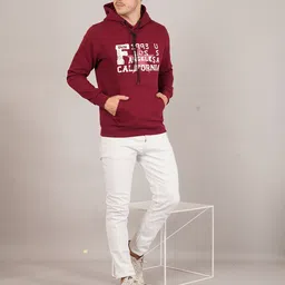 Davno Men Printed Hooded Sweatshirt image 3