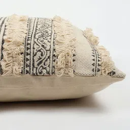 Art Avenue White & Grey Embroidered Square Cushion Covers image 2