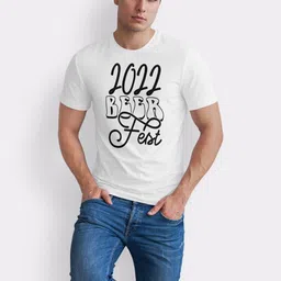 Seekbuylove Men Typography Printed Bio Finish T-shirt image 2