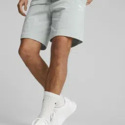 Puma Platinum Grey Cotton Regular Fit Shorts-picture-32