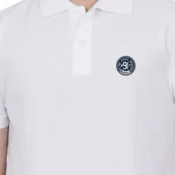 LA MILANO Men Polo Collar Applique Slim Fit T-shirt image 2