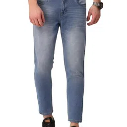 ATTIRIS Men Slim Fit Mid-Rise Light Fade Stretchable Jeans-picture-26