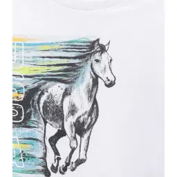 U.S. Polo Assn. Kids White Printed Full Sleeves Sweatshirt image 3