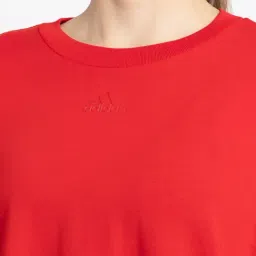 adidas Red Cotton Oversized T-Shirt image 5