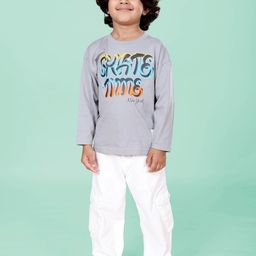 KiddoPanti Boys Printed T-shirt With Trousers-picture-9