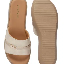 Eridani May Beige Casual Wedges Heels image 4