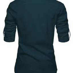 vida loca Men Solid Cotton Blend Straight Kurta Shirt for Men and Boys. image 2