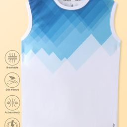Pine Active Super Microfiber High Resistence Knit Sleeveless Color Block T-Shirt - White-picture-18