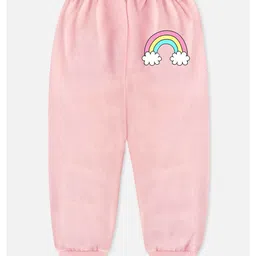 Trampoline Fleece Knit Pack Of 4 Unicorn Clouds & Rainbow Printed Pajamas - Multi Colour image 4