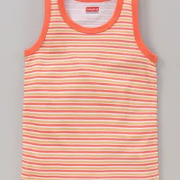 Babyhug Cotton Sleeveless Vests Striped And Tiger Printed Pack of 3 - Red Blue Orange image 4