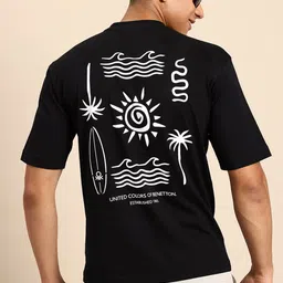 United Colors of Benetton Men Tropical Printed T-shirt-picture-28