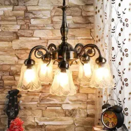 DecorativeRay Golden Chandiler - Set of 1 image 2