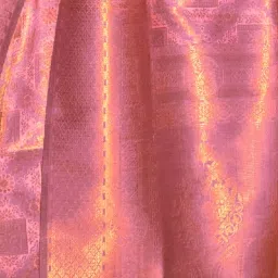 Odette Pink Woven Saree With Unstitched Blouse image 3