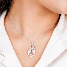 GIVA 925 Silver Gorgeously You Pendant with Link Chain image 3