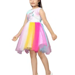 Aarika Kids Multicolor Embellished Frock Dress image 3