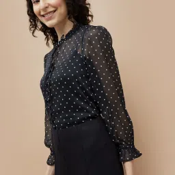 Fame Forever by Lifestyle Black Printed Top image 3