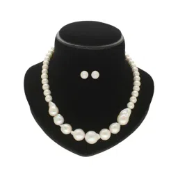 Sri Jagdamba Pearls Falak 1 Line Baroque Pearl Set for Womens-picture-11